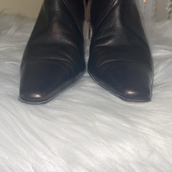 Dark Wine Colored Gianni Beni Booties - Picture 9 of 14